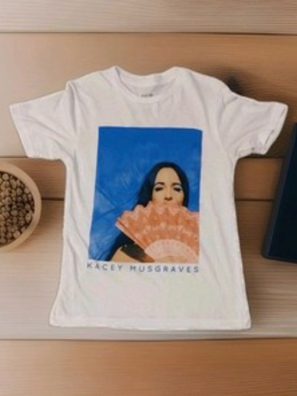 Kacey Muskgraves White Short Sleeve Graphic Tee Sz Med